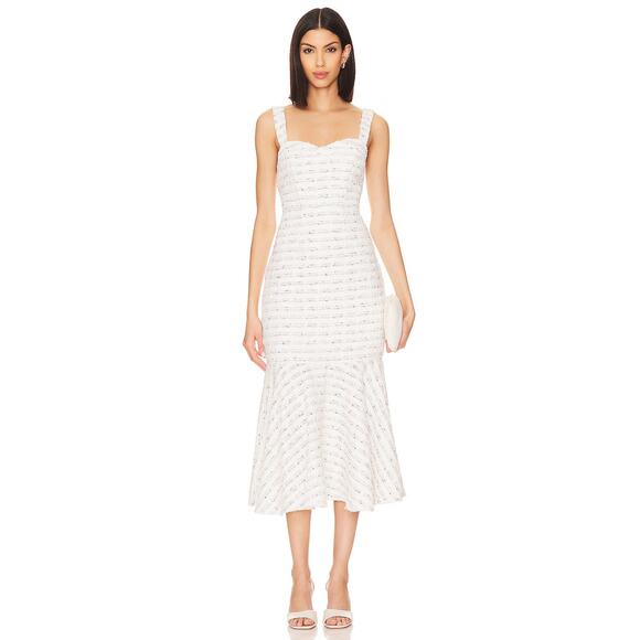 Misa Dresses & Skirts - MISA Los Angeles Elke Tweed Midi Dress Medium NWT Metallic Revolve